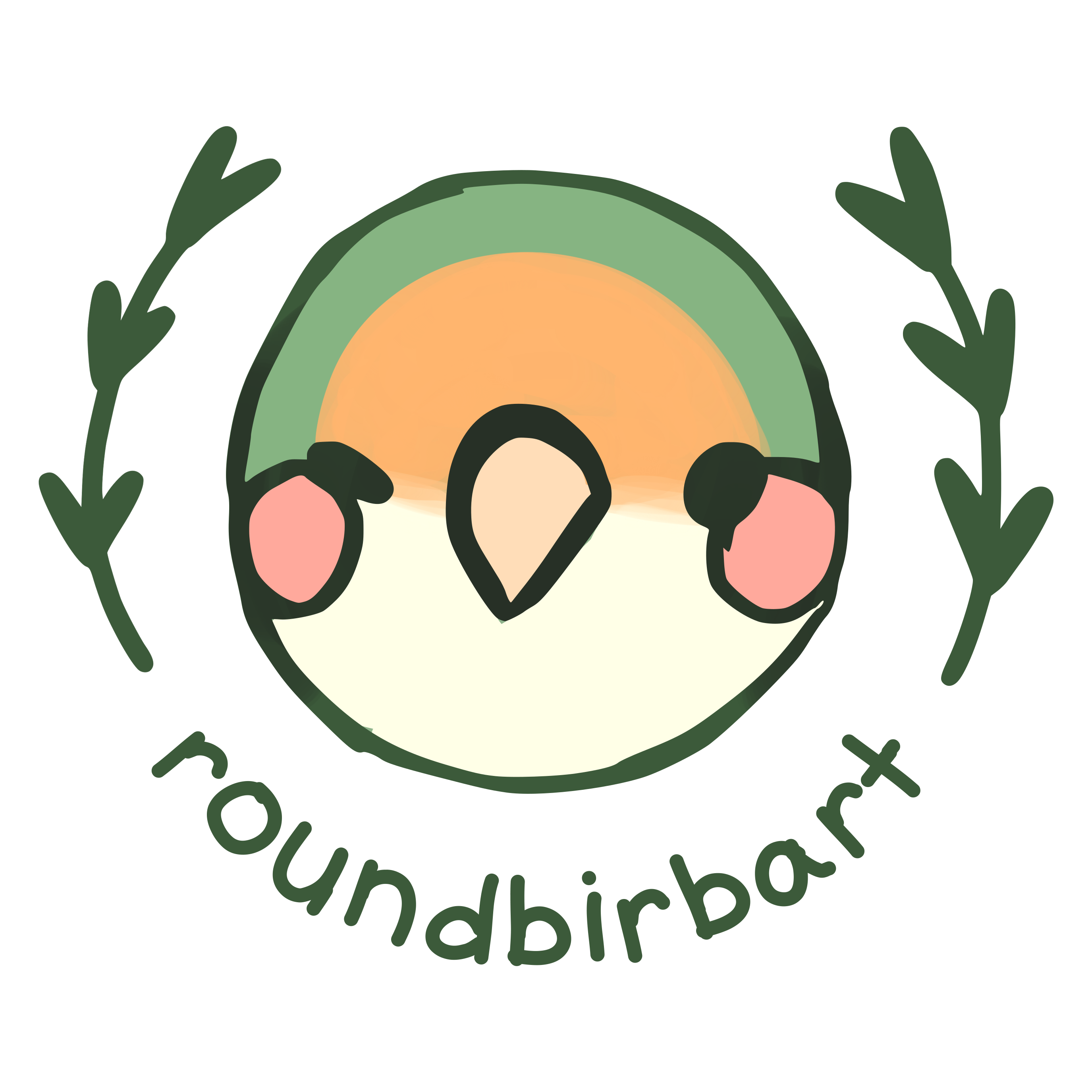 Round Birb Art
